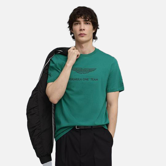 Puma Men's Aston Martin Aramco F1 Team Essentials T-Shirt
