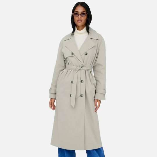 Only Women's Disa Long Trench Coat